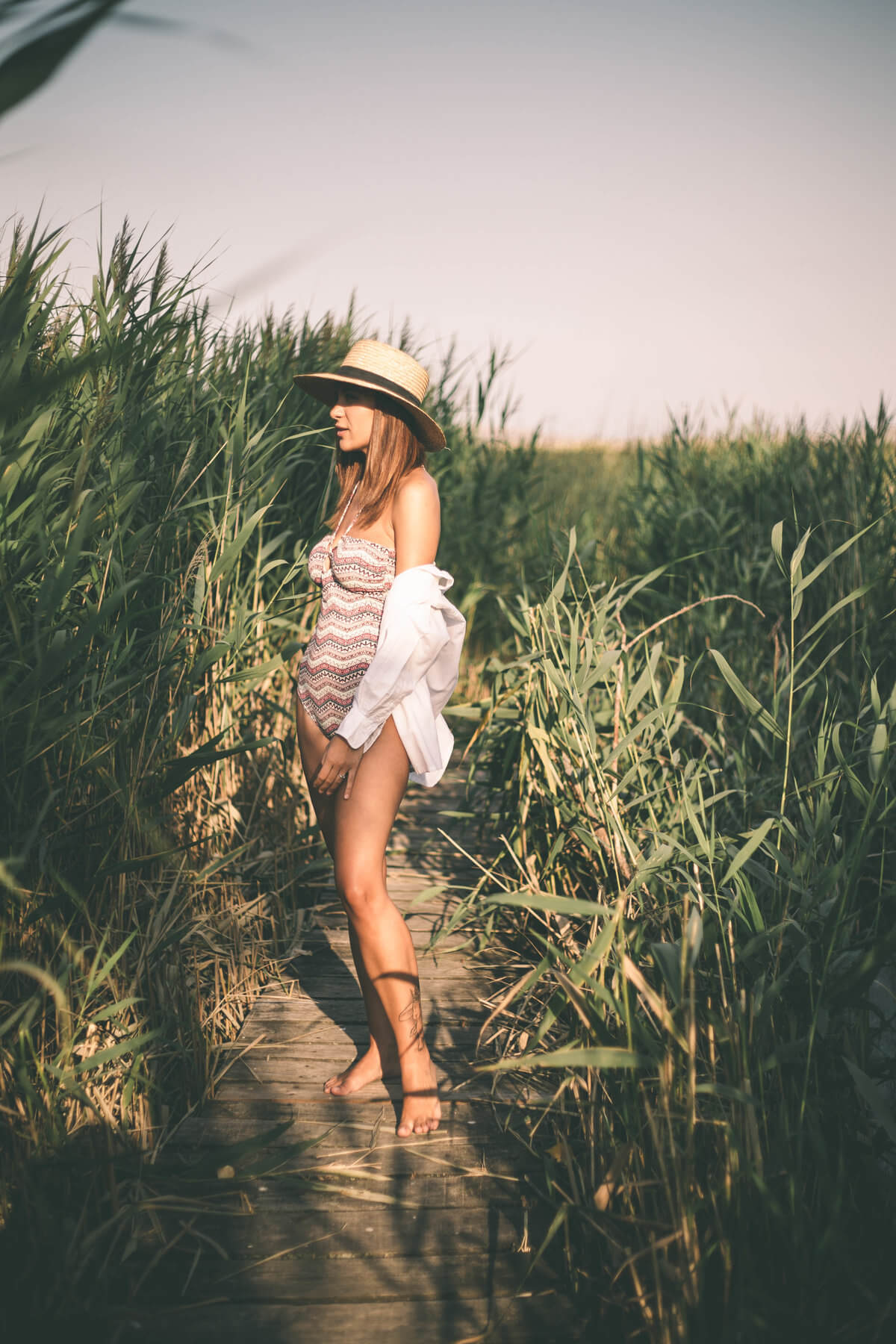 Pink swimwear in to the wild