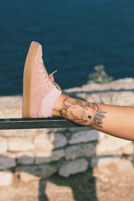 Pull and bear pink sneakers